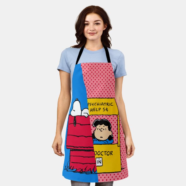 Peanuts | Snoopy & Lucy Half & Half Apron (Worn)