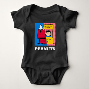 Peanuts Snoopy & Lucy Half & Half Baby Bodysuit