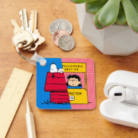 Peanuts | Snoopy & Lucy Half & Half Keychain | Zazzle