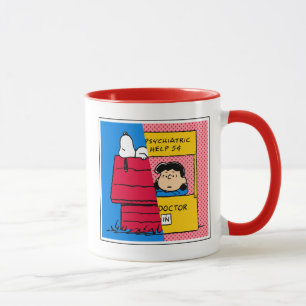 Peanuts Snoopy & Lucy Half & Half Mug