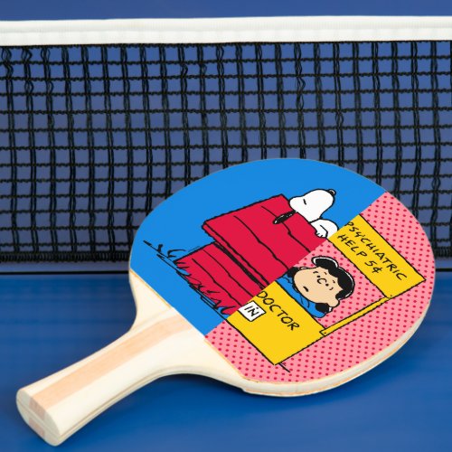 Peanuts  Snoopy  Lucy Half  Half Ping Pong Paddle