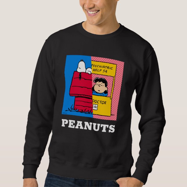 Peanuts | Snoopy & Lucy Half & Half Sweatshirt (Front)