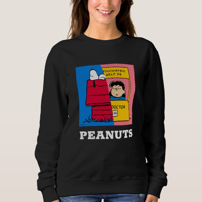Peanuts | Snoopy & Lucy Half & Half Sweatshirt (Front)