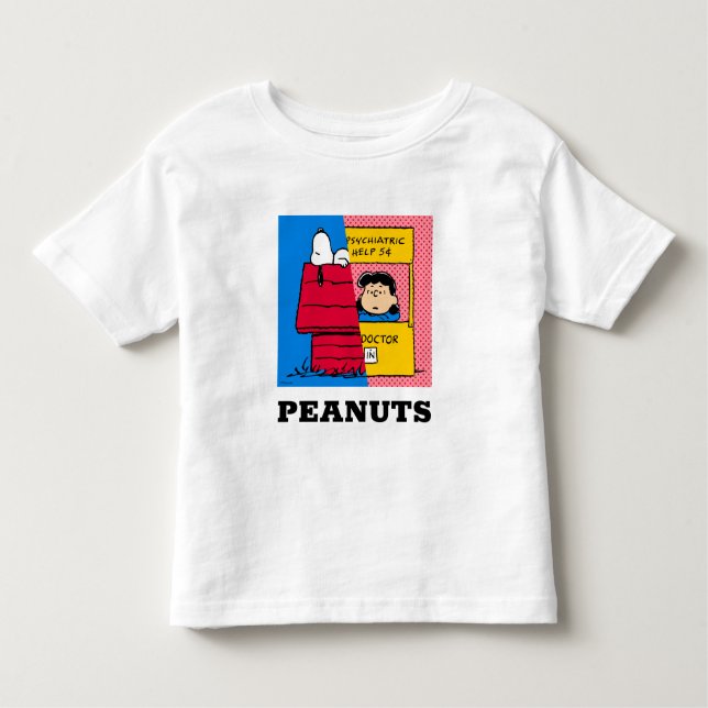 Peanuts | Snoopy & Lucy Half & Half Toddler T-shirt (Front)