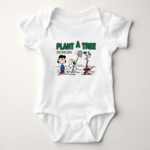 Peanuts  Snoopy  Lucy Plant A Tree Baby Bodysuit