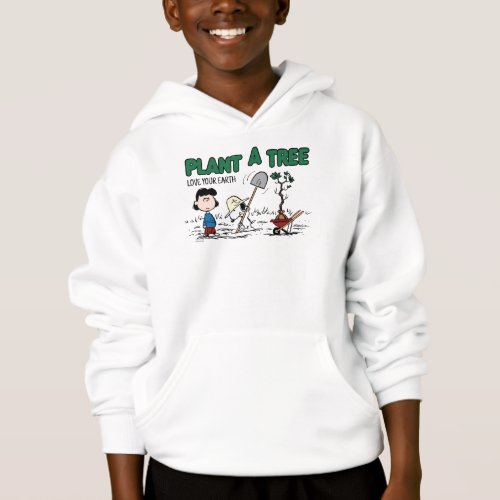 Peanuts  Snoopy  Lucy Plant A Tree Hoodie