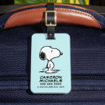 Peanuts | Snoopy Luggage Tag<br><div class="desc">Snoopy is the loveable pet beagle of Charlie Brown in the comic strip Peanuts by Charles M. Schulz. Check out this cute Peanuts design featuring this loveable dog.</div>