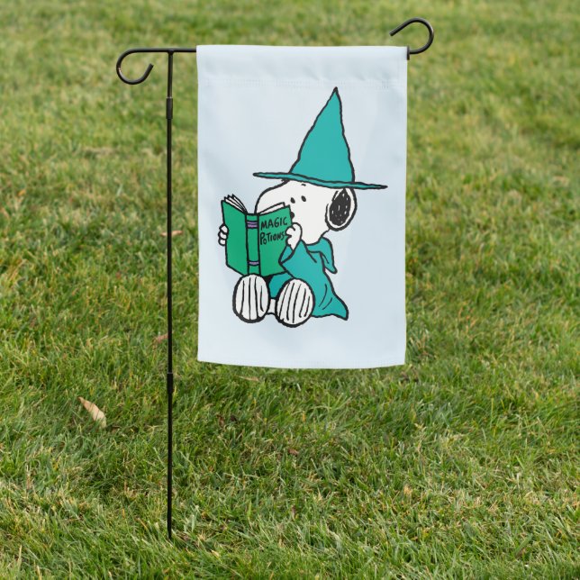 Peanuts Snoopy Magic Potions Halloween Garden Flag (In SItu)