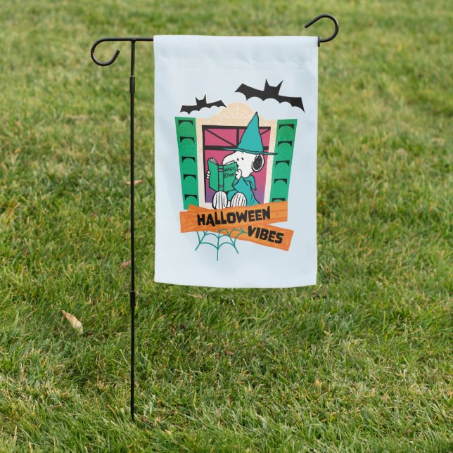 Peanuts Snoopy Magic Potions Halloween Garden Flag (In SItu)
