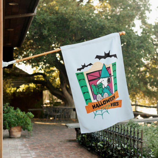 Peanuts Snoopy Magic Potions Halloween House Flag (In SItu)