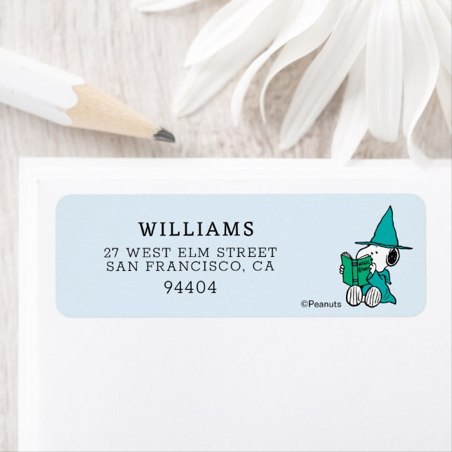 Peanuts Snoopy Magic Potions Halloween Label (Insitu)