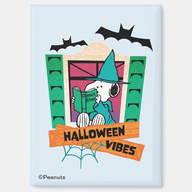 Peanuts Snoopy Magic Potions Halloween Magnet (Front)