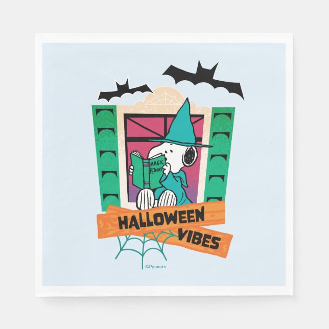 Peanuts Snoopy Magic Potions Halloween Napkins (Front)