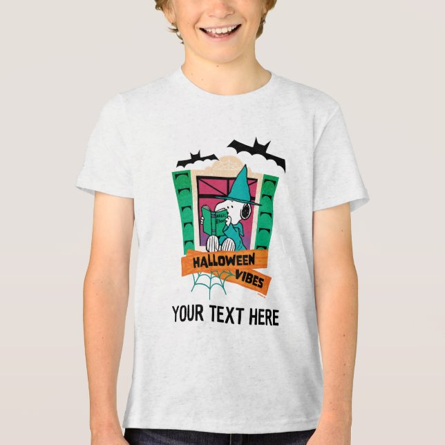 Peanuts Snoopy Magic Potions Halloween Tri-Blend Shirt (Front)