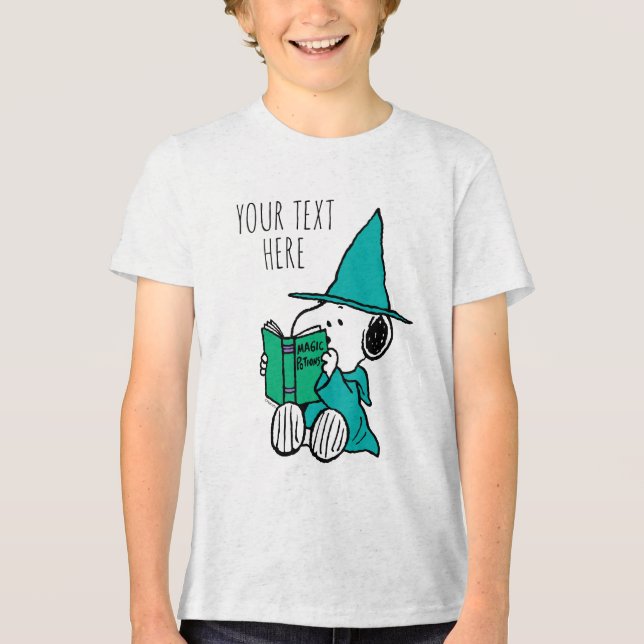 Peanuts Snoopy Magic Potions Halloween Tri-Blend Shirt (Front)