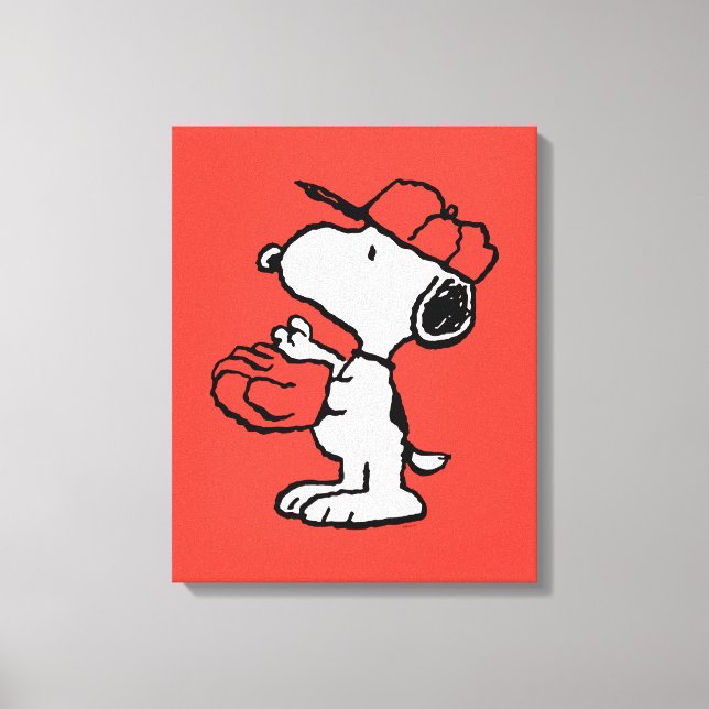 Peanuts | Snoopy Making the Catch Canvas Print (Front)