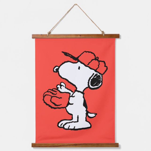 Peanuts | Snoopy Making the Catch Hanging Tapestry (Front)