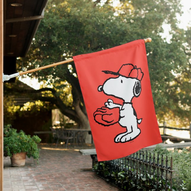 Peanuts | Snoopy Making the Catch House Flag (In SItu)
