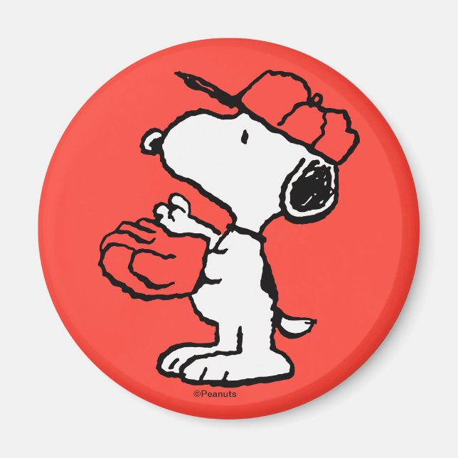 Peanuts | Snoopy Making the Catch Magnet (Front)