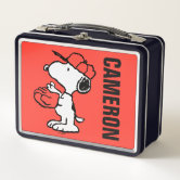 Snoopy Joe Preppy Houndstooth Pattern Metal Lunch Box