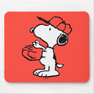 Peanuts   Snoopy Making the Catch Mouse Pad
