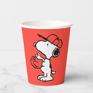 Peanuts   Snoopy Making the Catch Paper Cups