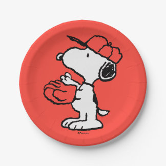 Peanuts | Snoopy Making the Catch Paper Plates