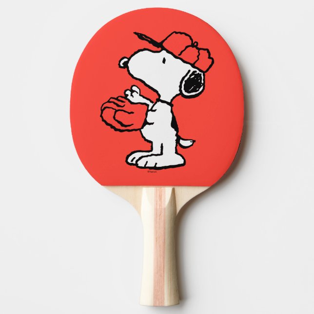 Peanuts | Snoopy Making the Catch Ping Pong Paddle (Front)