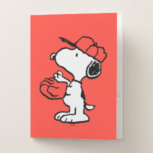 Peanuts   Snoopy Making the Catch Pocket Folder
