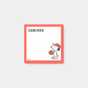 Peanuts Snoopy Making the Catch Post-it Notes