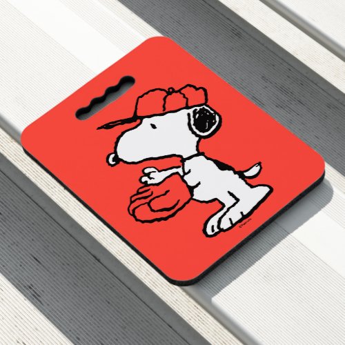 Peanuts  Snoopy Making the Catch Seat Cushion