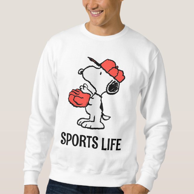 Peanuts | Snoopy Making the Catch Sweatshirt (Front)