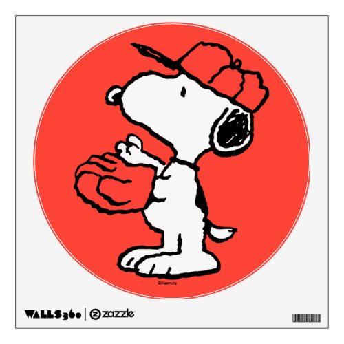 Peanuts  Snoopy Making the Catch Wall Decal