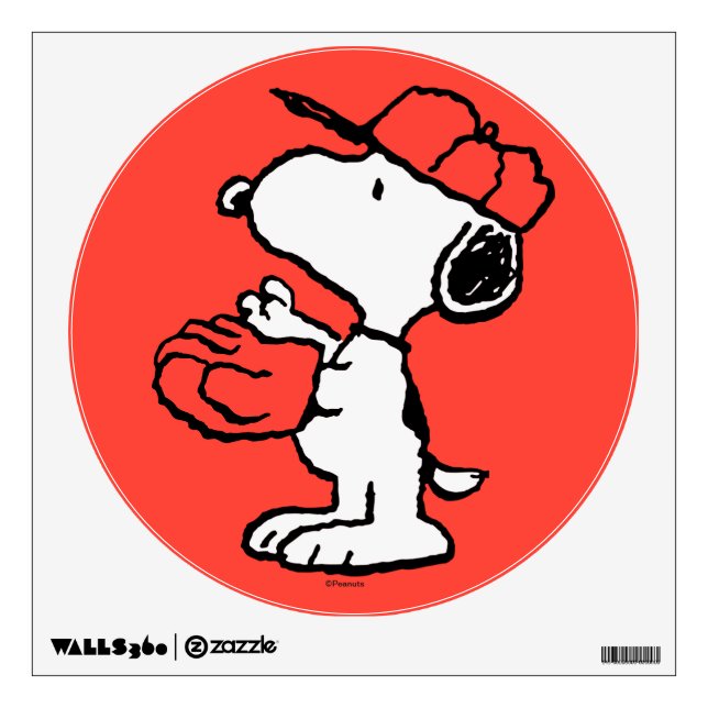 Peanuts | Snoopy Making the Catch Wall Decal (Front)