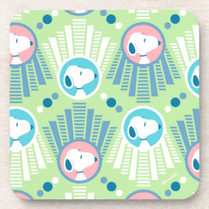 Peanuts   Snoopy Mint Green Deco Dreams Pattern Beverage Coaster