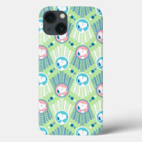 Peanuts | Snoopy Mint Green Deco Dreams Pattern iPhone 13 Case