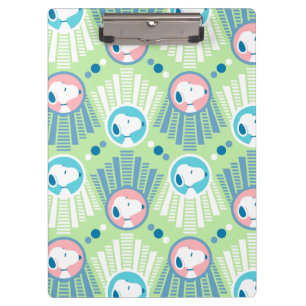 Peanuts   Snoopy Mint Green Deco Dreams Pattern Clipboard