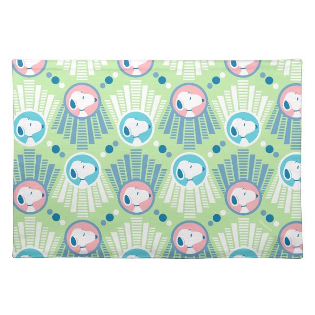 Peanuts | Snoopy Mint Green Deco Dreams Pattern Cloth Placemat (Front)