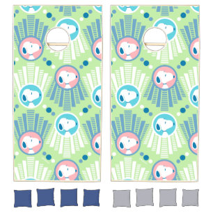 Peanuts   Snoopy Mint Green Deco Dreams Pattern Cornhole Set