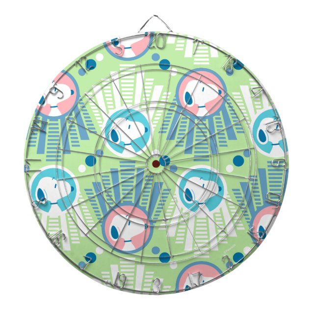 Peanuts | Snoopy Mint Green Deco Dreams Pattern Dart Board (Front)