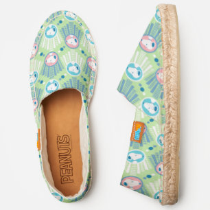 Peanuts Snoopy Mint Green Deco Dreams Pattern Espadrilles