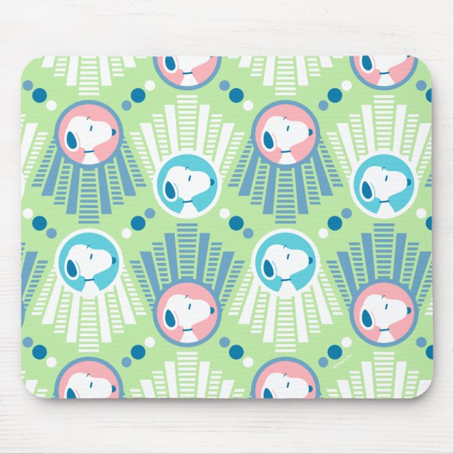 Peanuts | Snoopy Mint Green Deco Dreams Pattern Mouse Pad (Front)