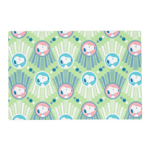 Peanuts Snoopy Mint Green Deco Dreams Pattern Placemat