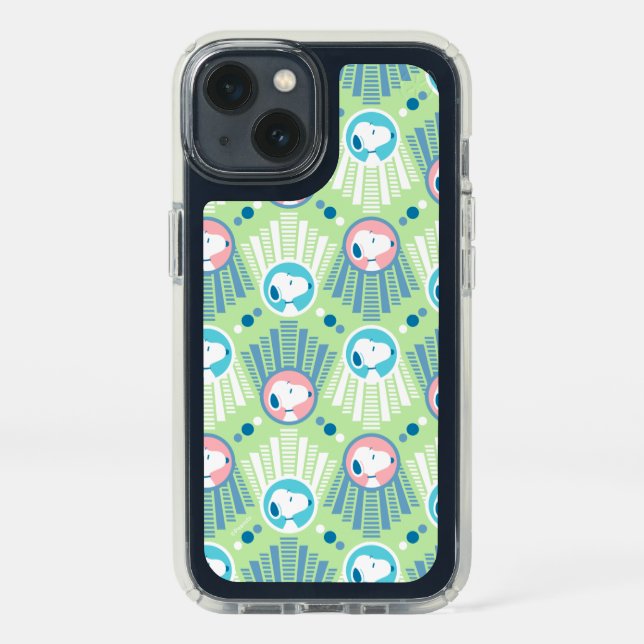Peanuts | Snoopy Mint Green Deco Dreams Pattern Speck iPhone 13 Case (Front)