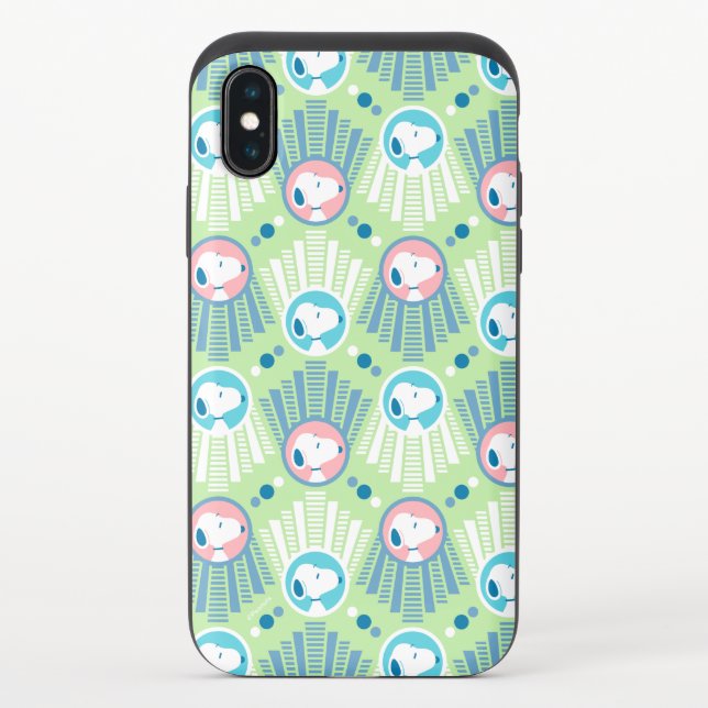 Peanuts | Snoopy Mint Green Deco Dreams Pattern Uncommon iPhone Case (Back)