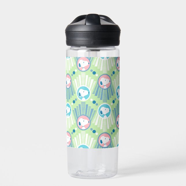 Peanuts | Snoopy Mint Green Deco Dreams Pattern Water Bottle (Front)