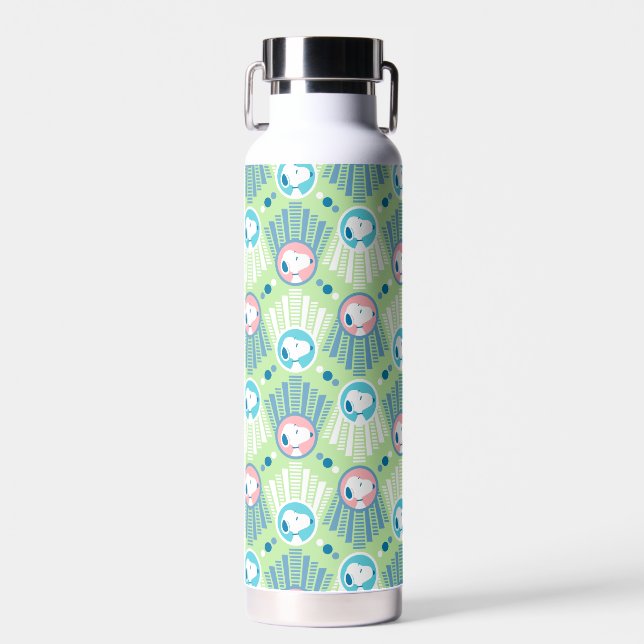 Peanuts | Snoopy Mint Green Deco Dreams Pattern Water Bottle (Front)