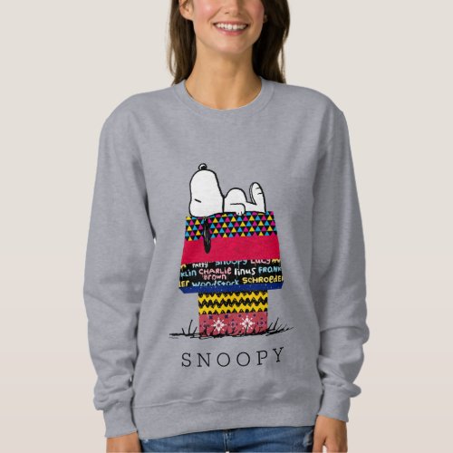 Peanuts  Snoopy Mixtape Doghouse Sweatshirt