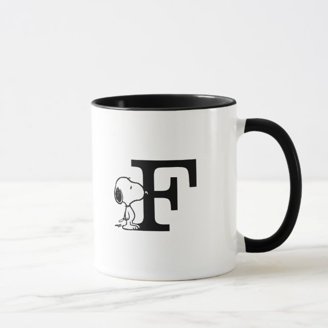 Peanuts | Snoopy Monogram F Mug (Right)