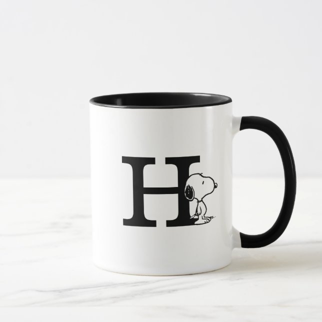 Peanuts | Snoopy Monogram H Mug (Right)